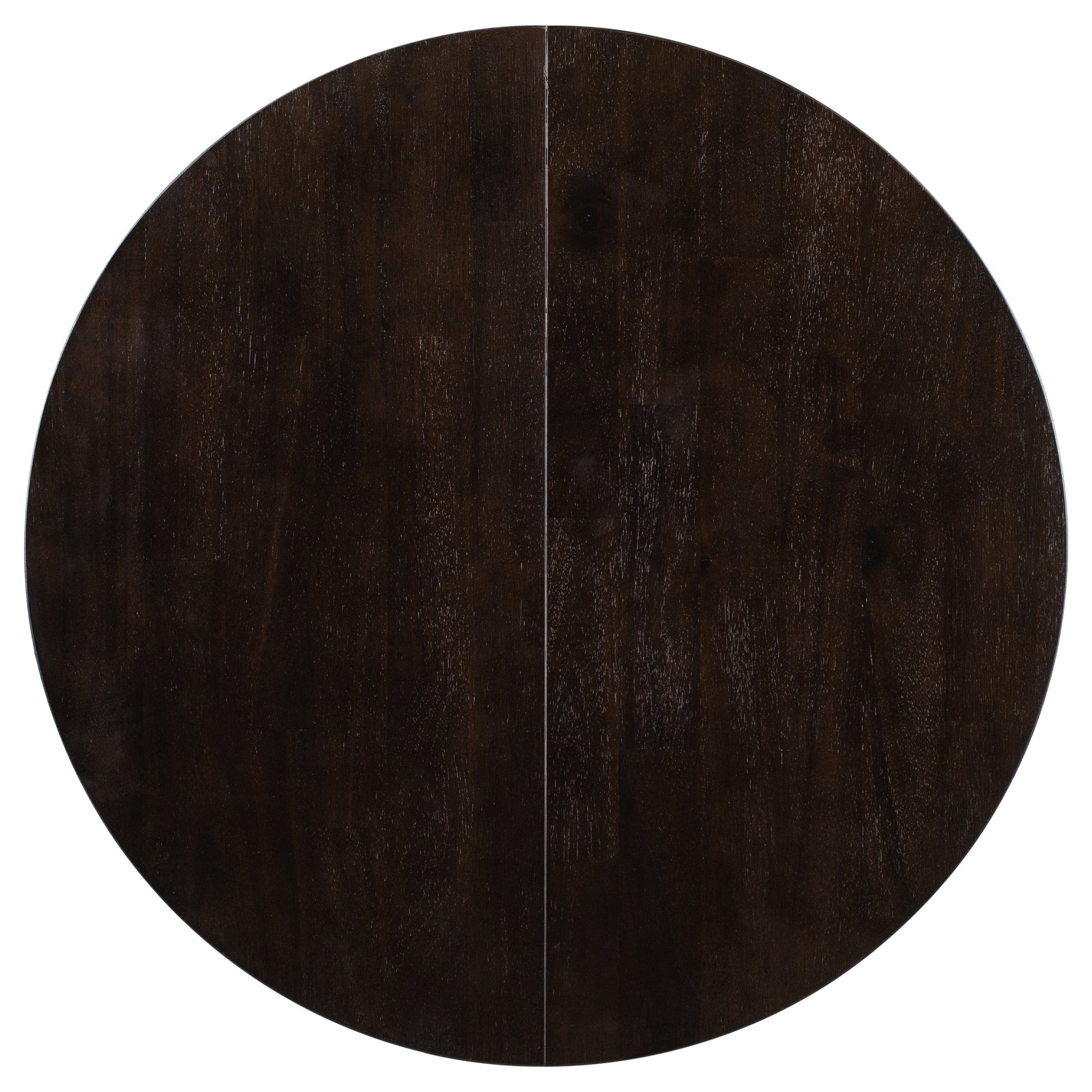 Gia Round Extendable Dining Table with 16' Leaf Wood, Espresso - 1st Choice Furniture Direct