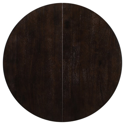 Gia Round Extendable Dining Table with 16' Leaf Wood, Espresso - 1st Choice Furniture Direct