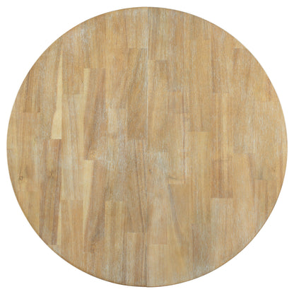 Gia Round Extendable Dining Table with 16' Leaf Wood, Natural - 1st Choice Furniture Direct