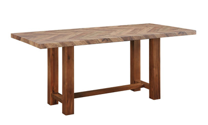 Gilsea Brown Finish Dining Table - 1st Choice Furniture Direct