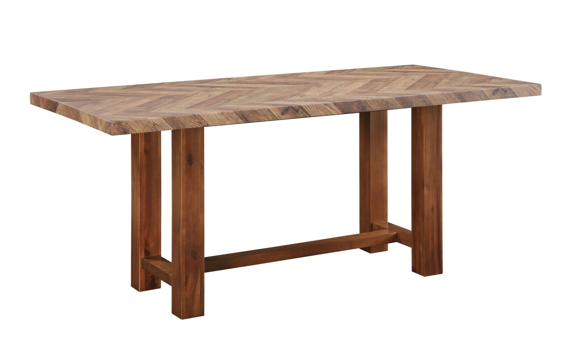 Gilsea Brown Finish Dining Table - 1st Choice Furniture Direct
