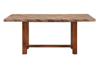 Gilsea Brown Finish Dining Table - 1st Choice Furniture Direct