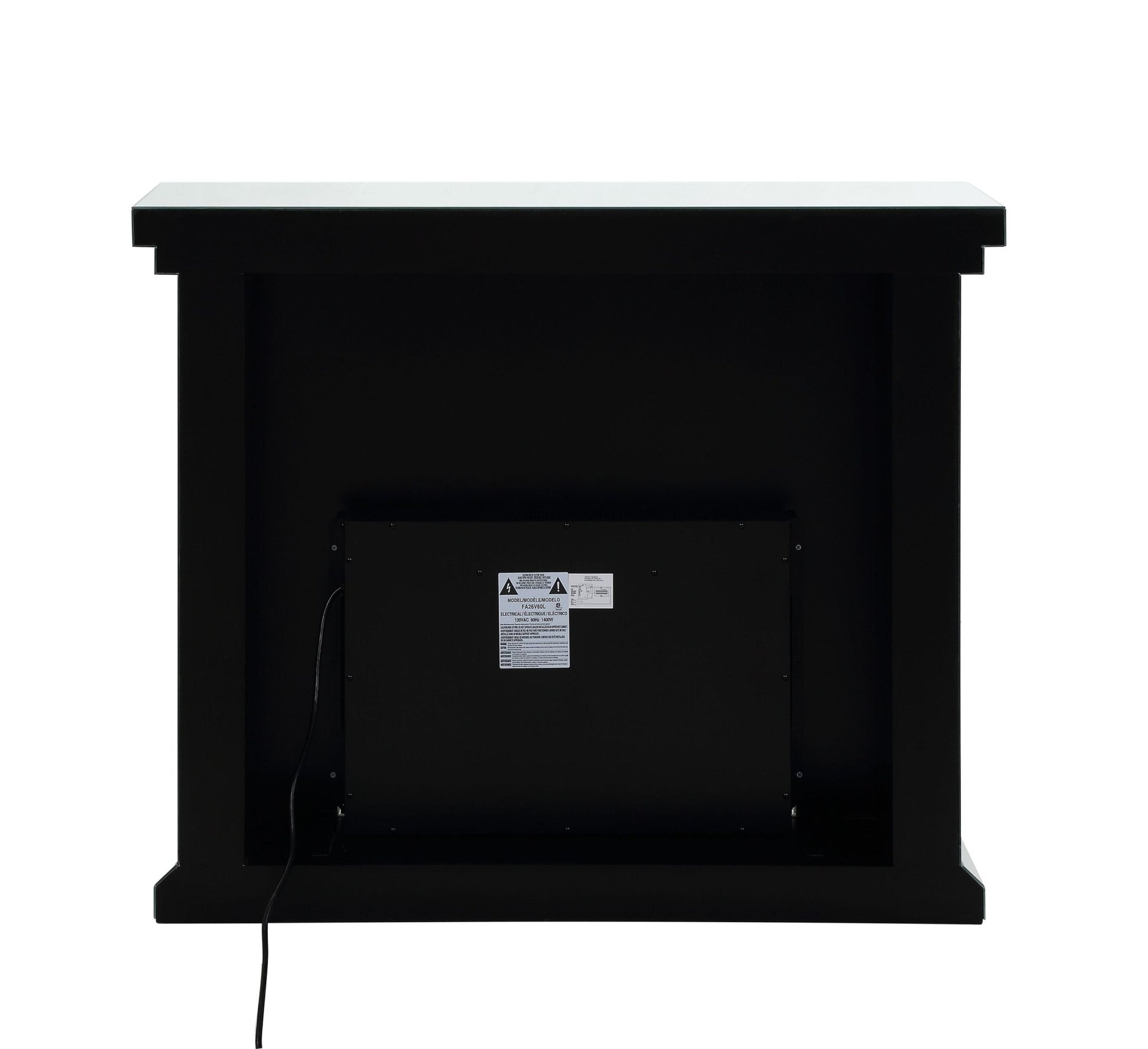 Glam Mirrored Electric Fireplace Console with LED Heater - 1st Choice Furniture Direct