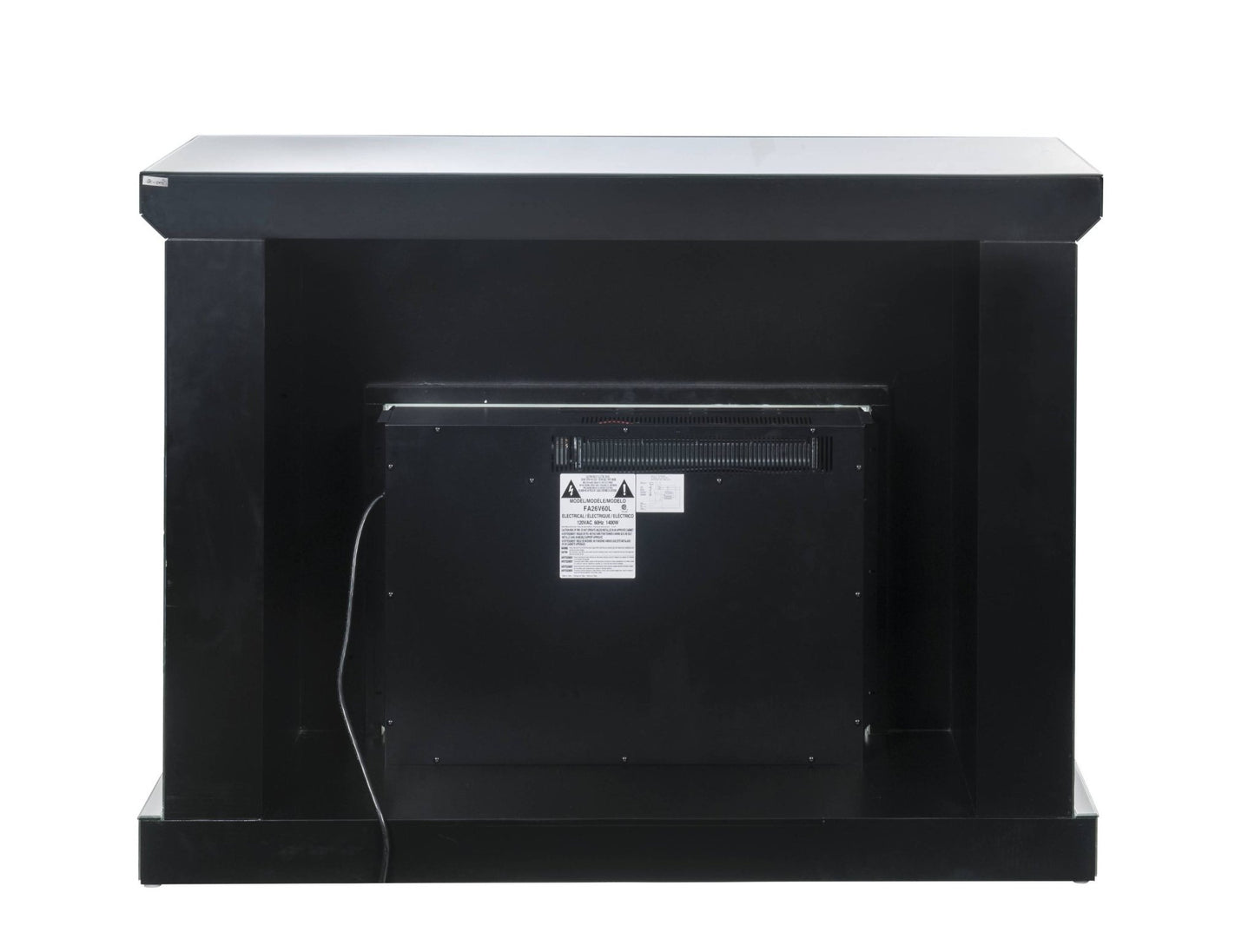 Glam Mirrored Electric Fireplace Console with LED Heater - 1st Choice Furniture Direct