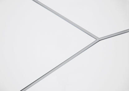 Glamorous White Finish 2 - Drawers Nightstand Geometric Design Accents Bedroom Furniture 1pc - 1st Choice Furniture Direct