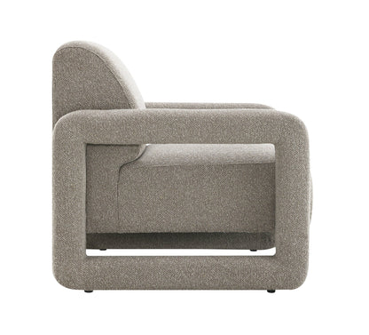 Glenda Gray Chenille Accent Chair - 1st Choice Furniture Direct