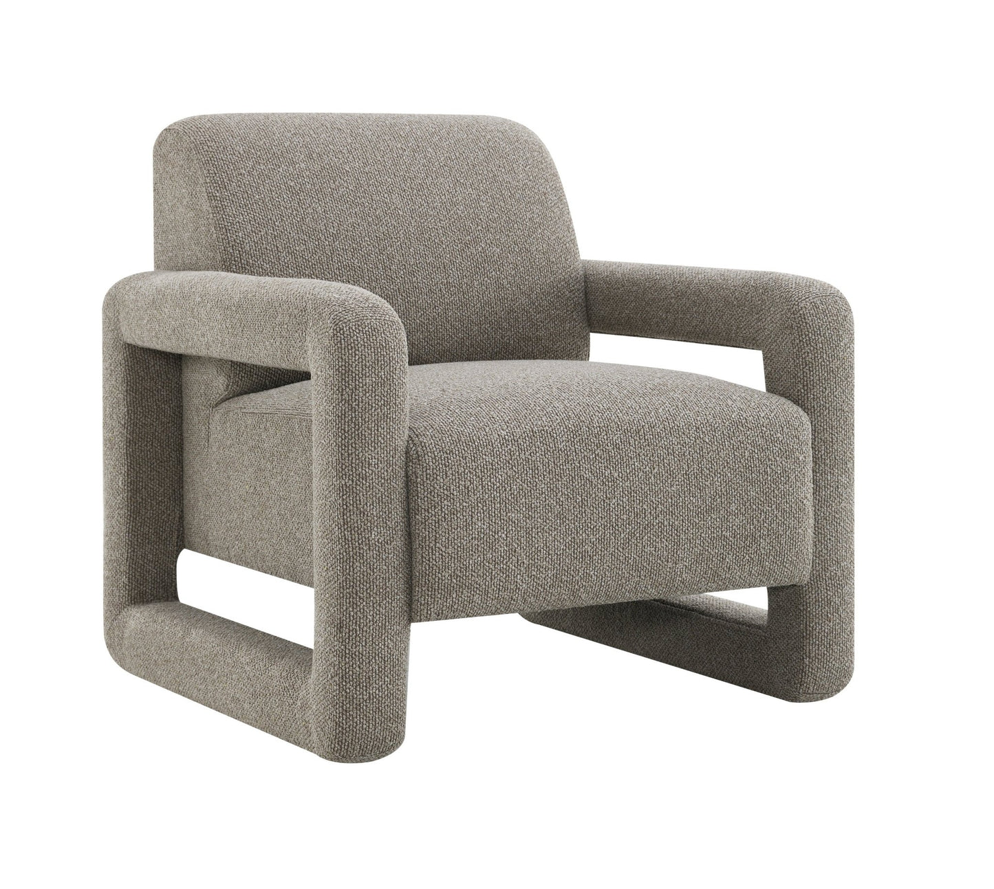 Glenda Gray Chenille Accent Chair - 1st Choice Furniture Direct
