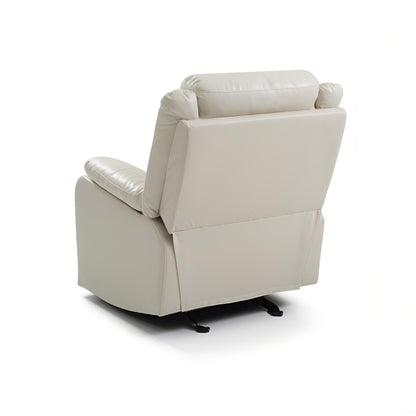 Glory Furniture Ward G762A - RC Rocker Recliner, Off White PU, 33x37x40 inches - 1st Choice Furniture Direct
