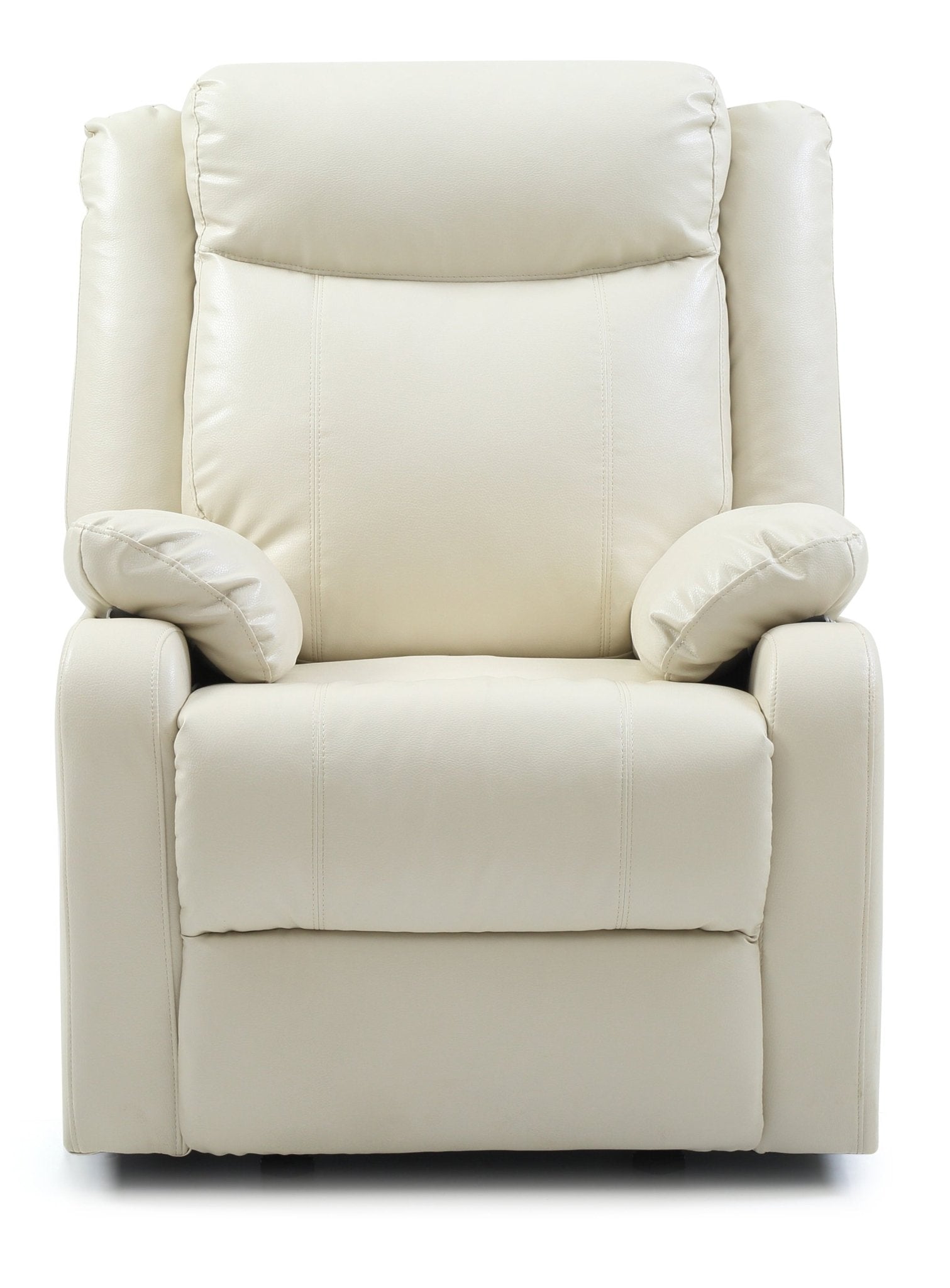Glory Furniture Ward G762A - RC Rocker Recliner, Off White PU, 33x37x40 inches - 1st Choice Furniture Direct