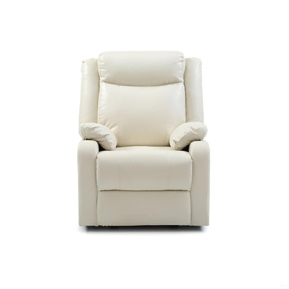 Glory Furniture Ward G762A - RC Rocker Recliner, Off White PU, 33x37x40 inches - 1st Choice Furniture Direct