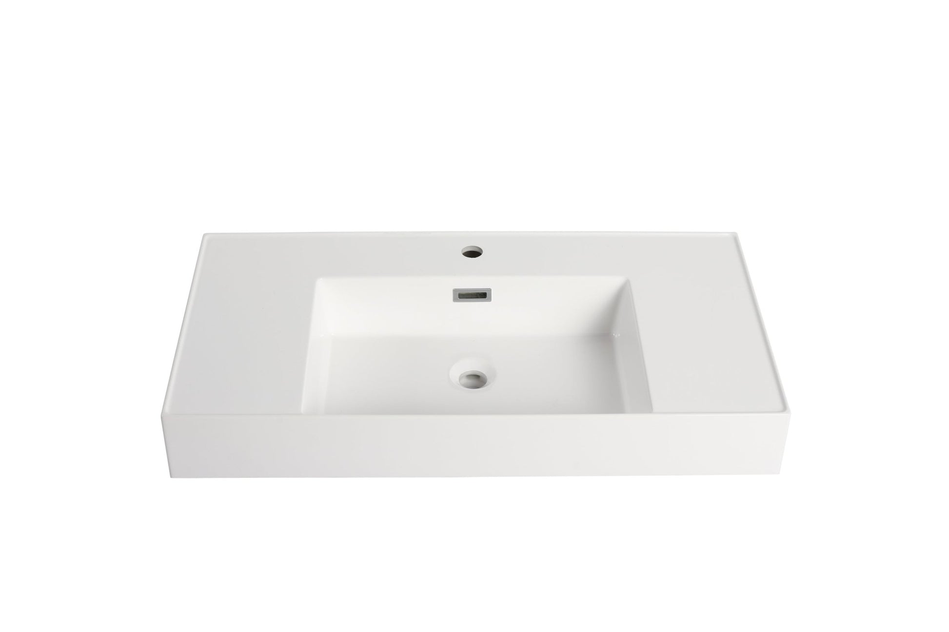 Gloss White Resin Vanity Sink Top | Modern Bathroom Basin - 1st Choice Furniture Direct