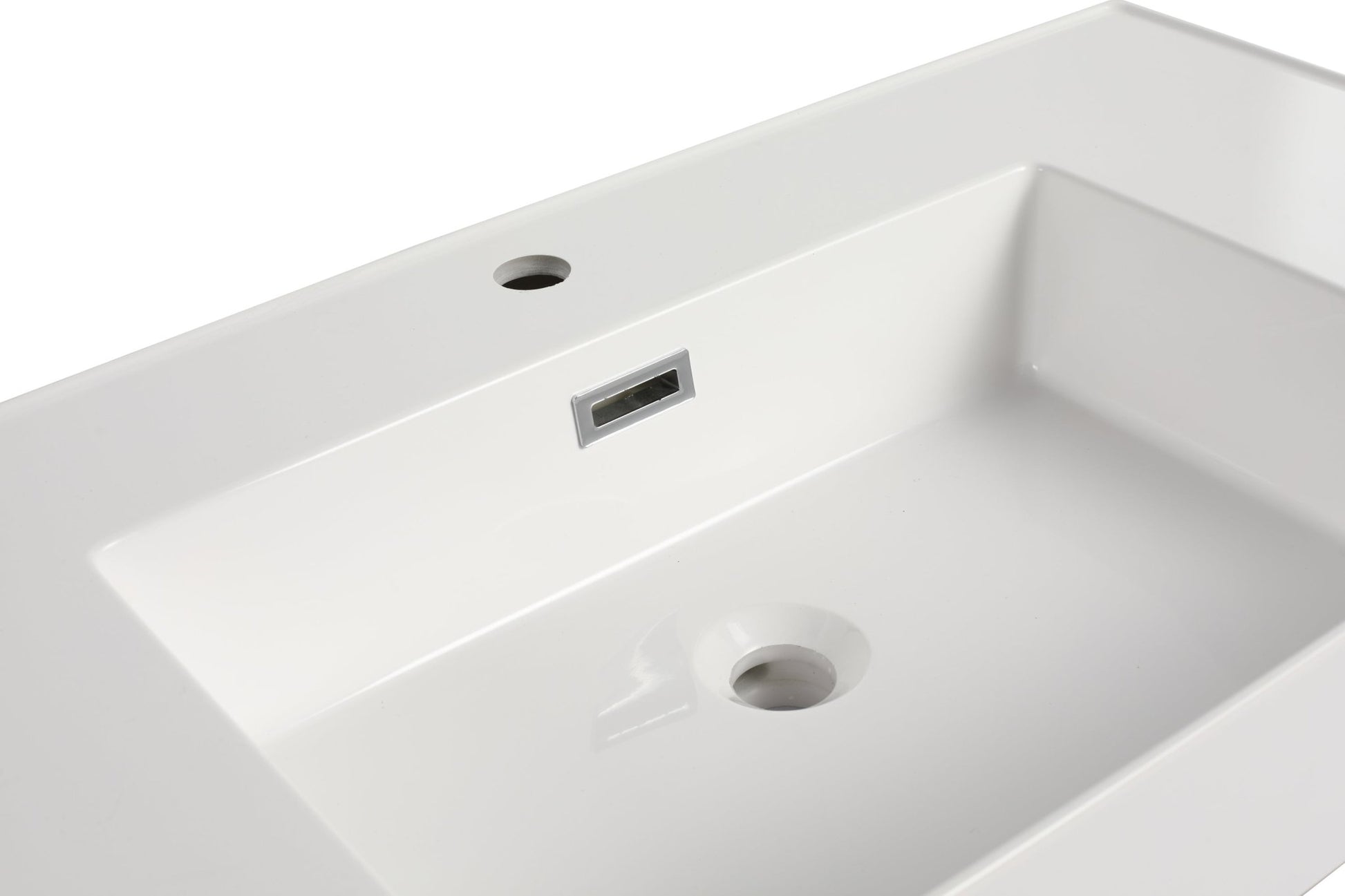 Gloss White Resin Vanity Sink Top | Modern Bathroom Basin - 1st Choice Furniture Direct