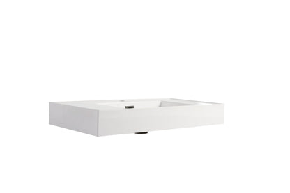 Gloss White Resin Vanity Sink Top | Modern Bathroom Basin - 1st Choice Furniture Direct