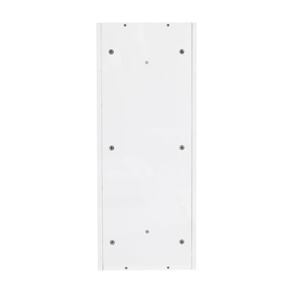 Glossy White 12' Bathroom Wall - Mounted Storage Rack with Float Mounting Design, Durable Plywood - 1st Choice Furniture Direct