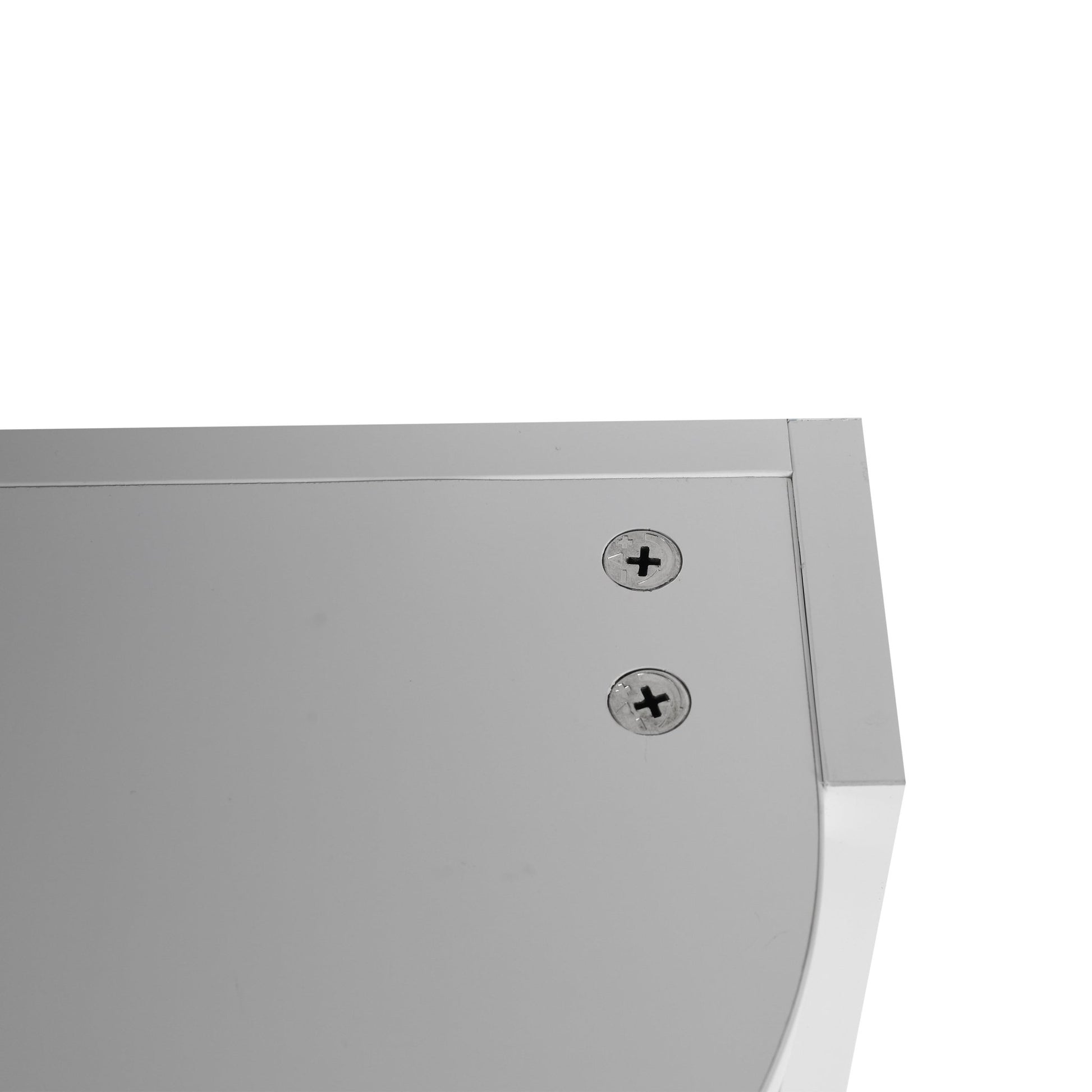 Glossy White 12' Bathroom Wall - Mounted Storage Rack with Float Mounting Design, Durable Plywood - 1st Choice Furniture Direct