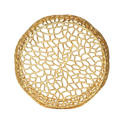 Gold Aluminum Mesh Coffee Table - 1st Choice Furniture Direct