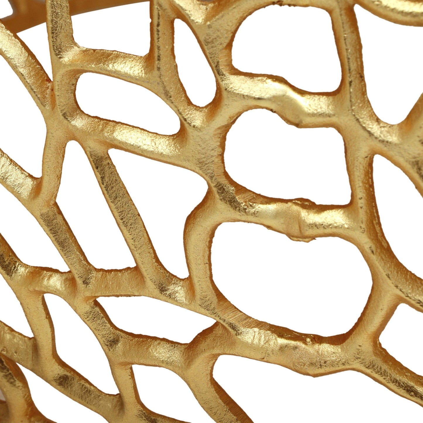 Gold Aluminum Mesh Coffee Table - 1st Choice Furniture Direct