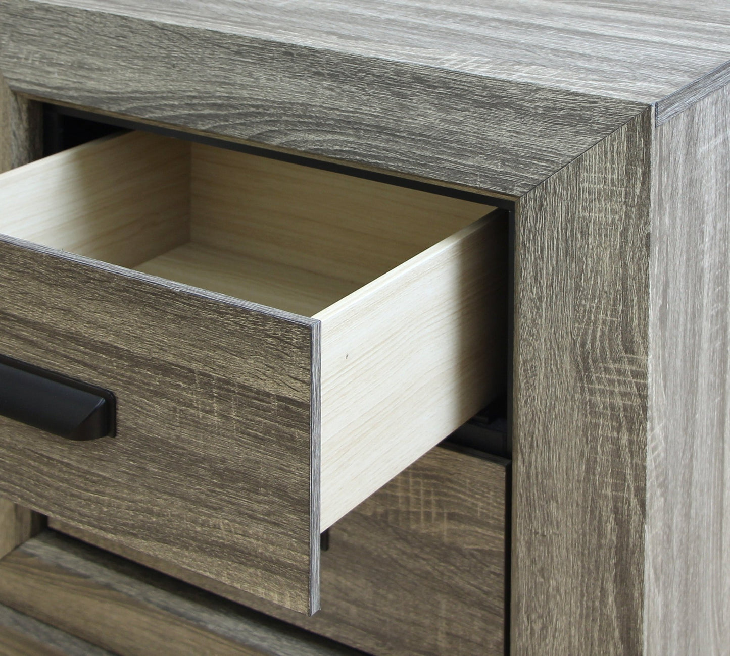 Gray 2-Drawer Nightstand with Shaker Legs - 1st Choice Furniture Direct