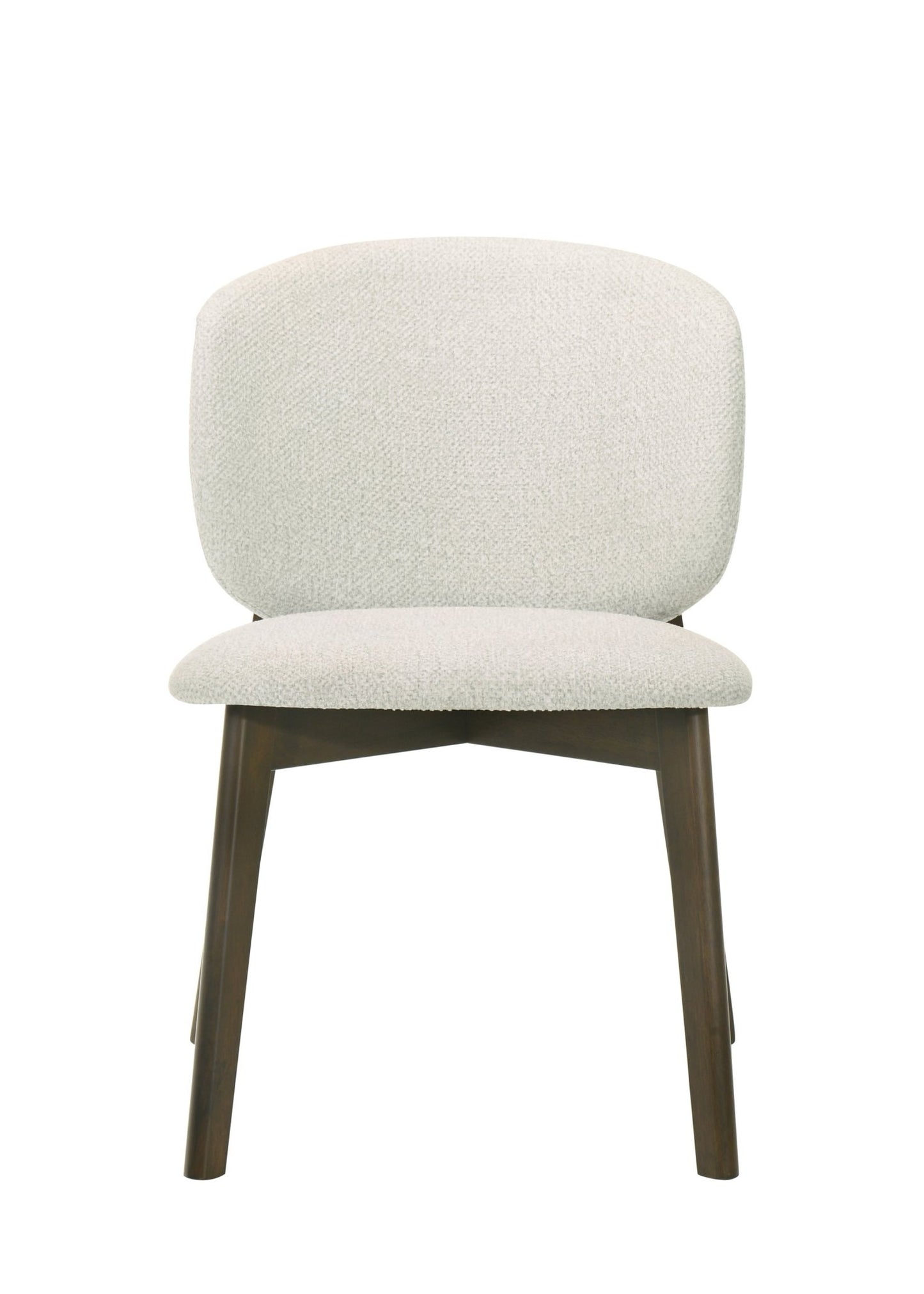 Gray Chenille Dining Chair with Walnut Wood Frame - 1st Choice Furniture Direct