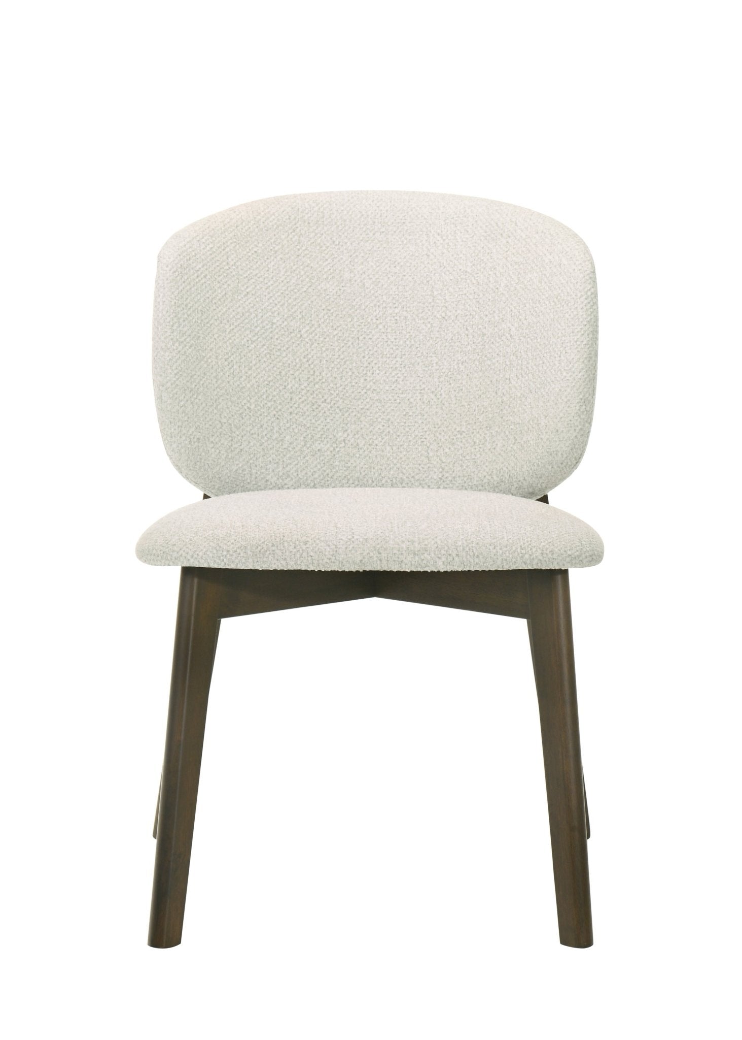 Gray Chenille Dining Chair with Walnut Wood Frame - 1st Choice Furniture Direct