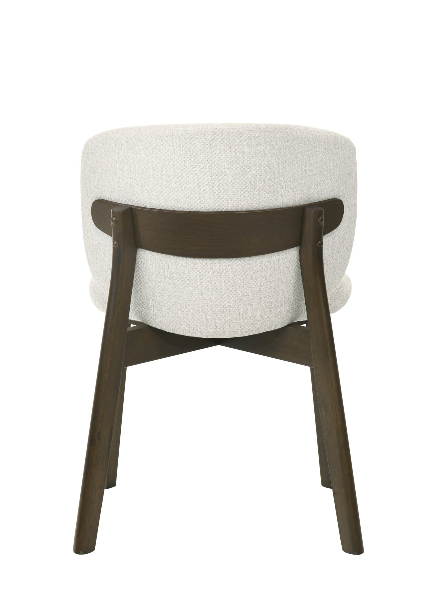 Gray Chenille Dining Chair with Walnut Wood Frame - 1st Choice Furniture Direct