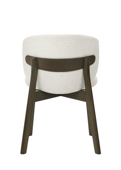Gray Chenille Dining Chair with Walnut Wood Frame - 1st Choice Furniture Direct