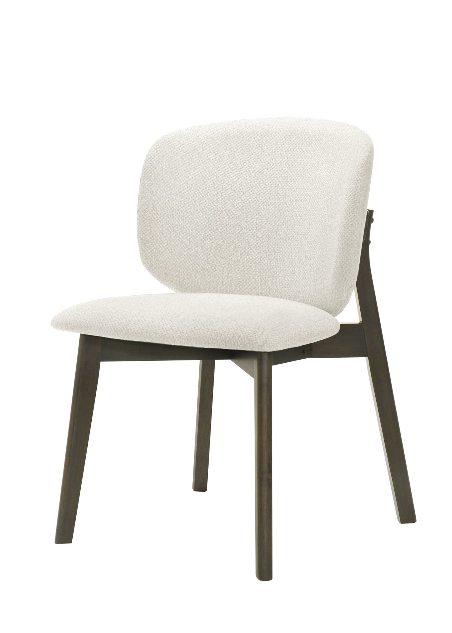 Gray Chenille Dining Chair with Walnut Wood Frame - 1st Choice Furniture Direct