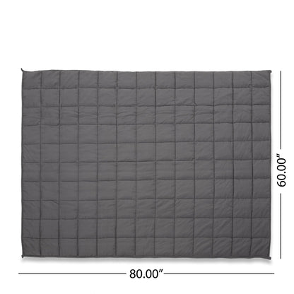 Gray Cotton Weighted Blanket 60 x 80 - 1st Choice Furniture Direct