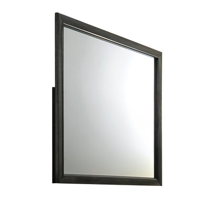 Gray Framed Wall Mirror | Modern Decorative Accent Mirror - 1st Choice Furniture Direct
