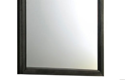 Gray Framed Wall Mirror | Modern Decorative Accent Mirror - 1st Choice Furniture Direct