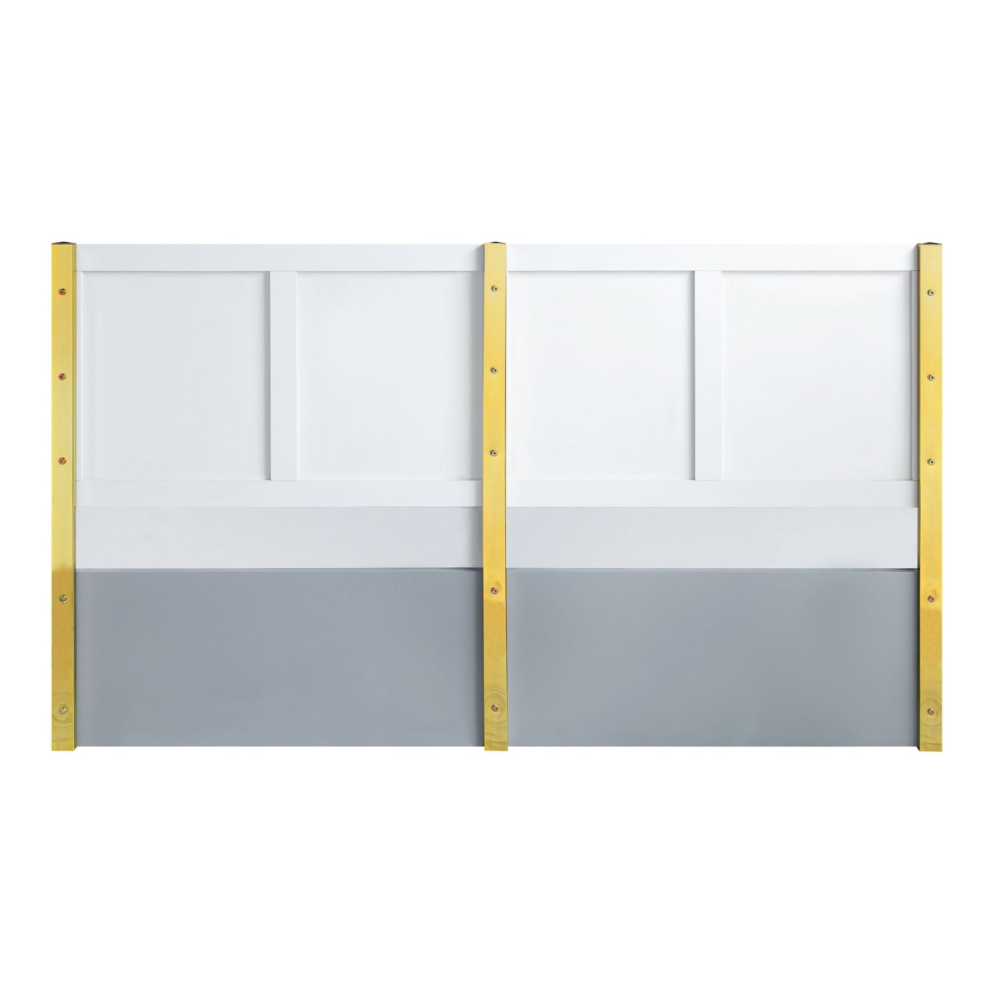 Gray High Gloss Platform Bed with Wave Pattern Headboard - 1st Choice Furniture Direct