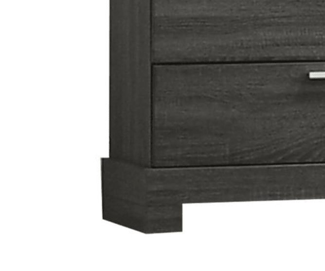 Gray Oak 5-Drawer Chest with Sled Base - 1st Choice Furniture Direct