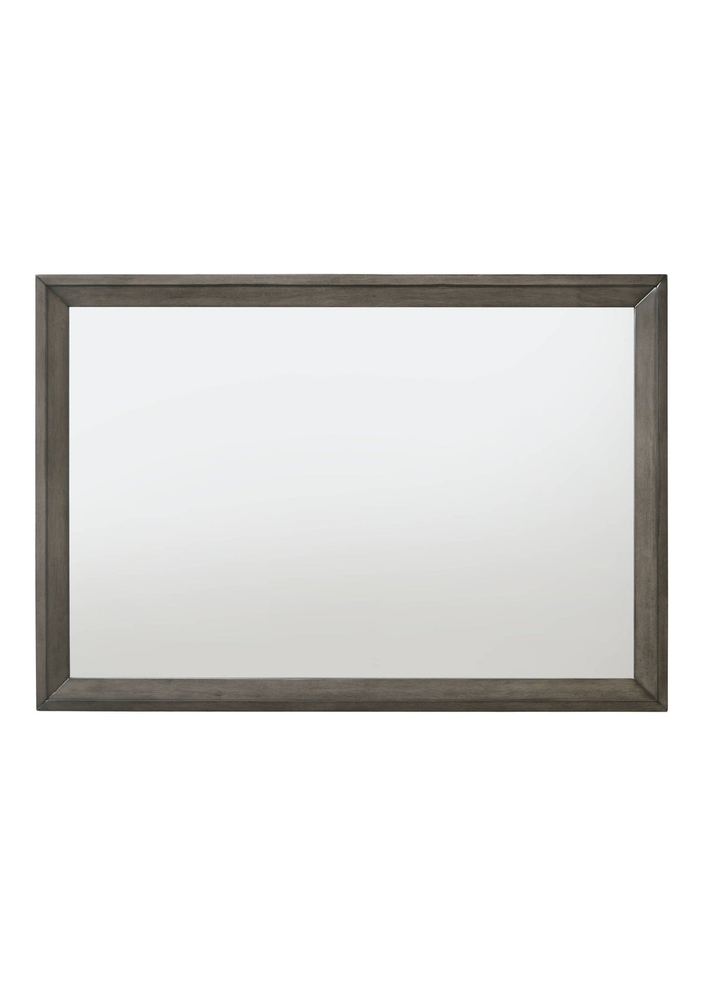 Gray & Oak Framed Landscape Wall Mirror - 1st Choice Furniture Direct