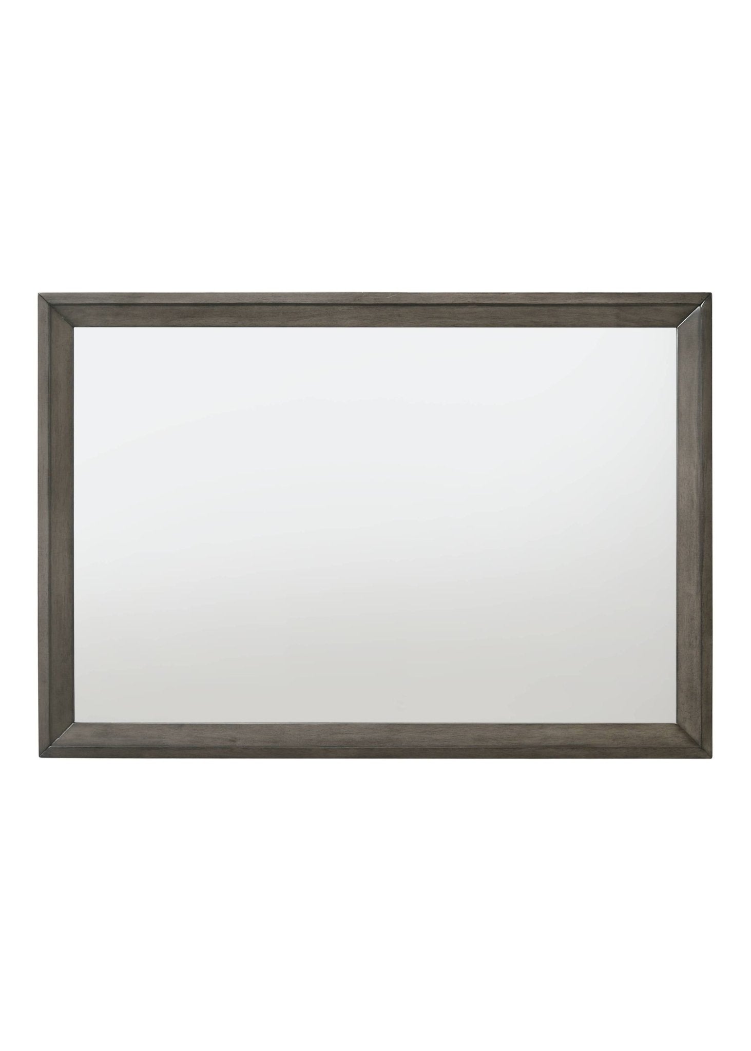Gray & Oak Framed Landscape Wall Mirror - 1st Choice Furniture Direct