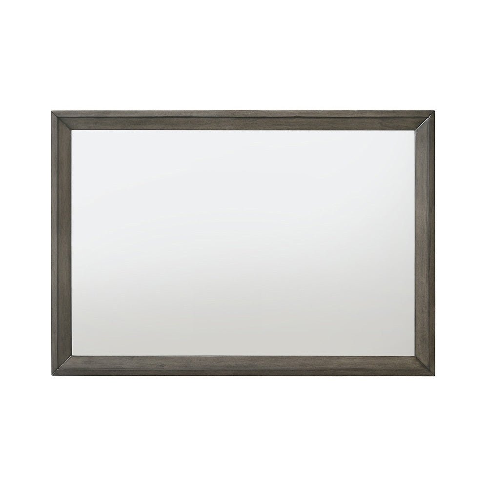 Gray & Oak Rectangular Dresser Mirror - 1st Choice Furniture Direct