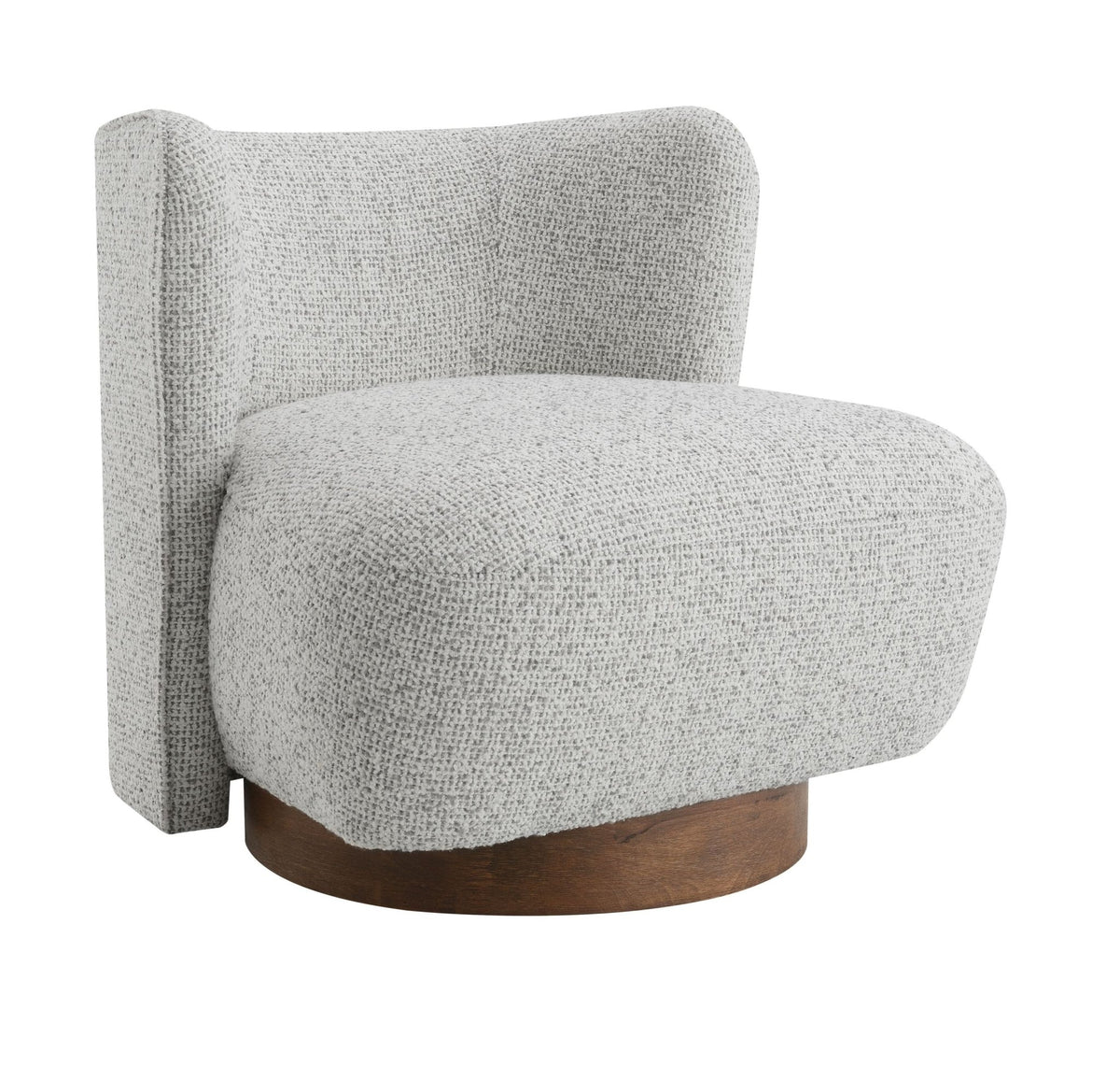 Gray Tweed Accent Chair with Pocket Coil Seat - 1st Choice Furniture Direct