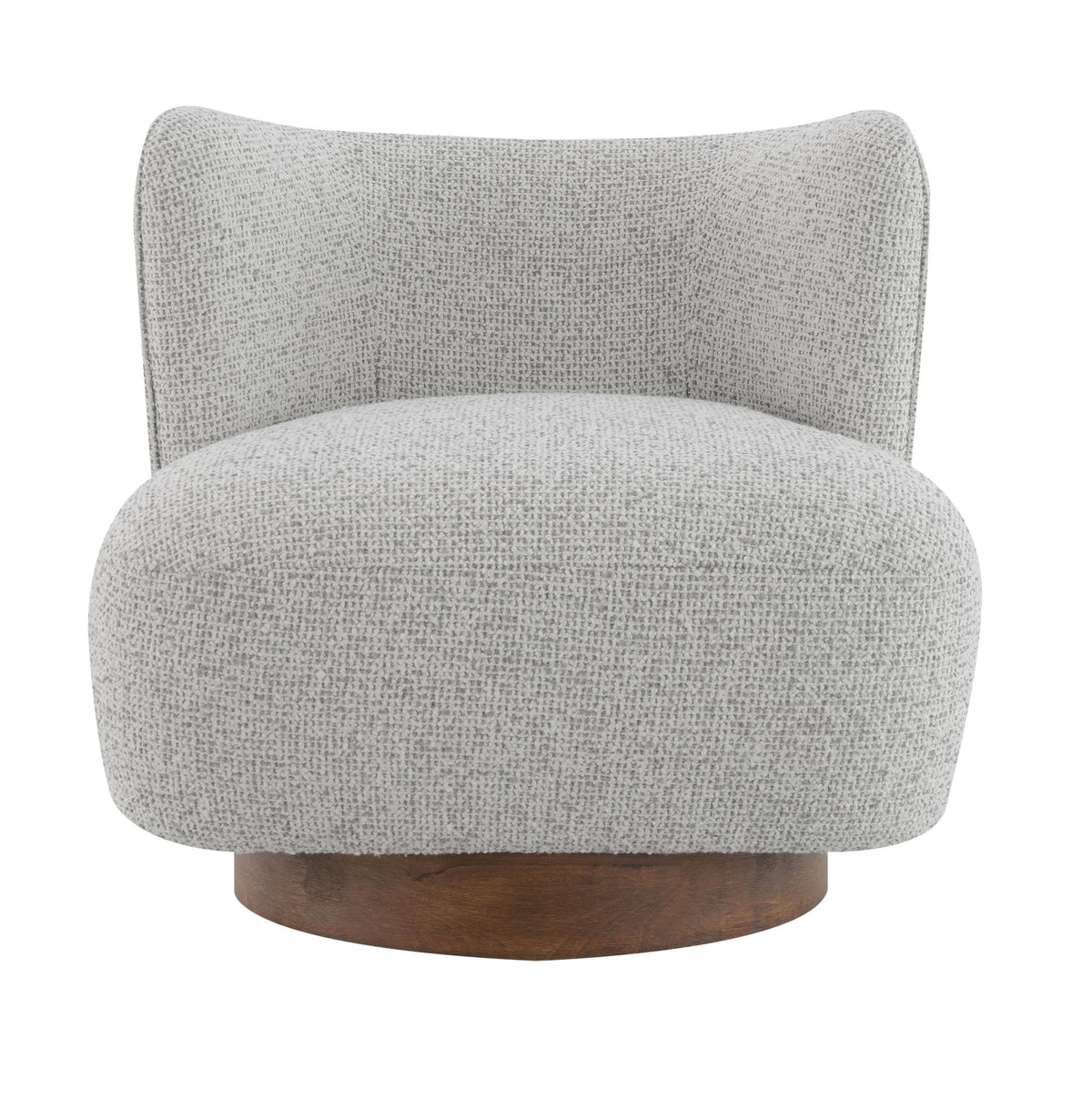 Gray Tweed Accent Chair with Pocket Coil Seat - 1st Choice Furniture Direct