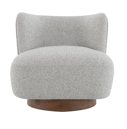Gray Tweed Accent Chair with Pocket Coil Seat - 1st Choice Furniture Direct
