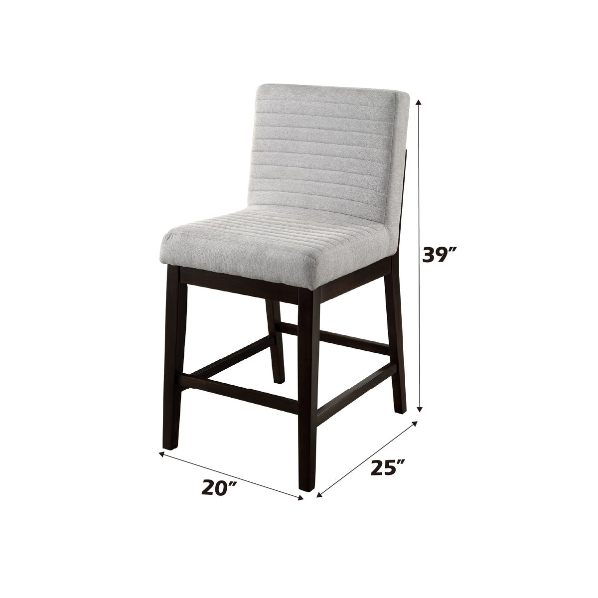 Gray Upholstered Counter Height Chair - 1st Choice Furniture Direct