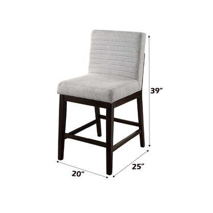 Gray Upholstered Counter Height Chair - 1st Choice Furniture Direct