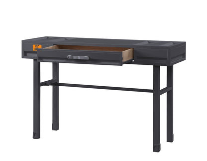 Gunmetal Industrial Writing Desk with Storage Drawer - 1st Choice Furniture Direct