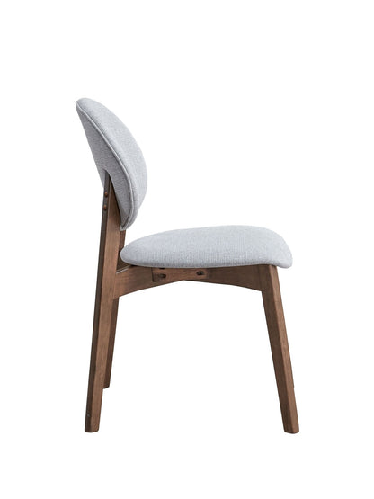 Hadasa Walnut & Light Gray Finish 5PCs Dining Room Set - 1st Choice Furniture Direct