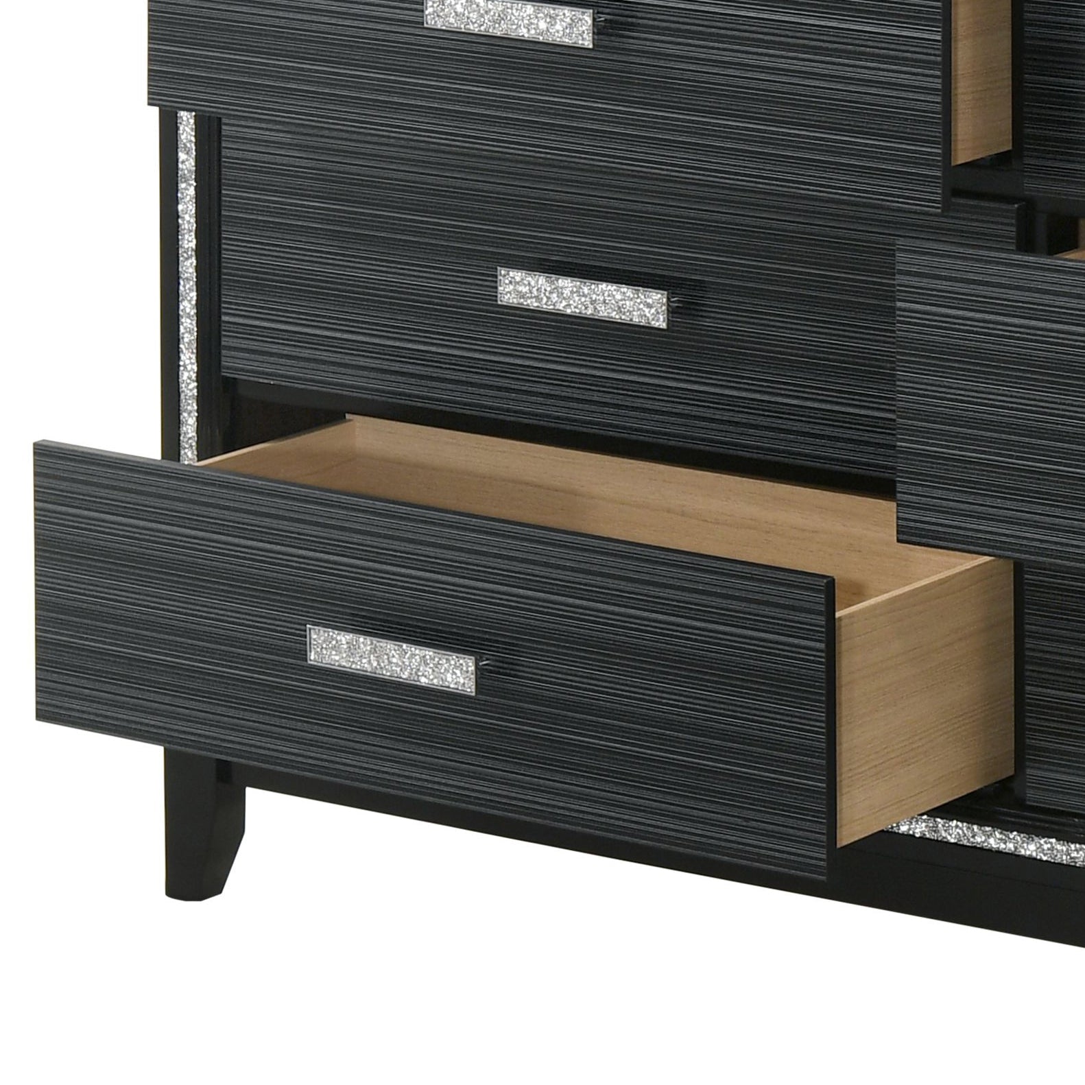 Haiden Weathered Black Finish Dresser - 1st Choice Furniture Direct
