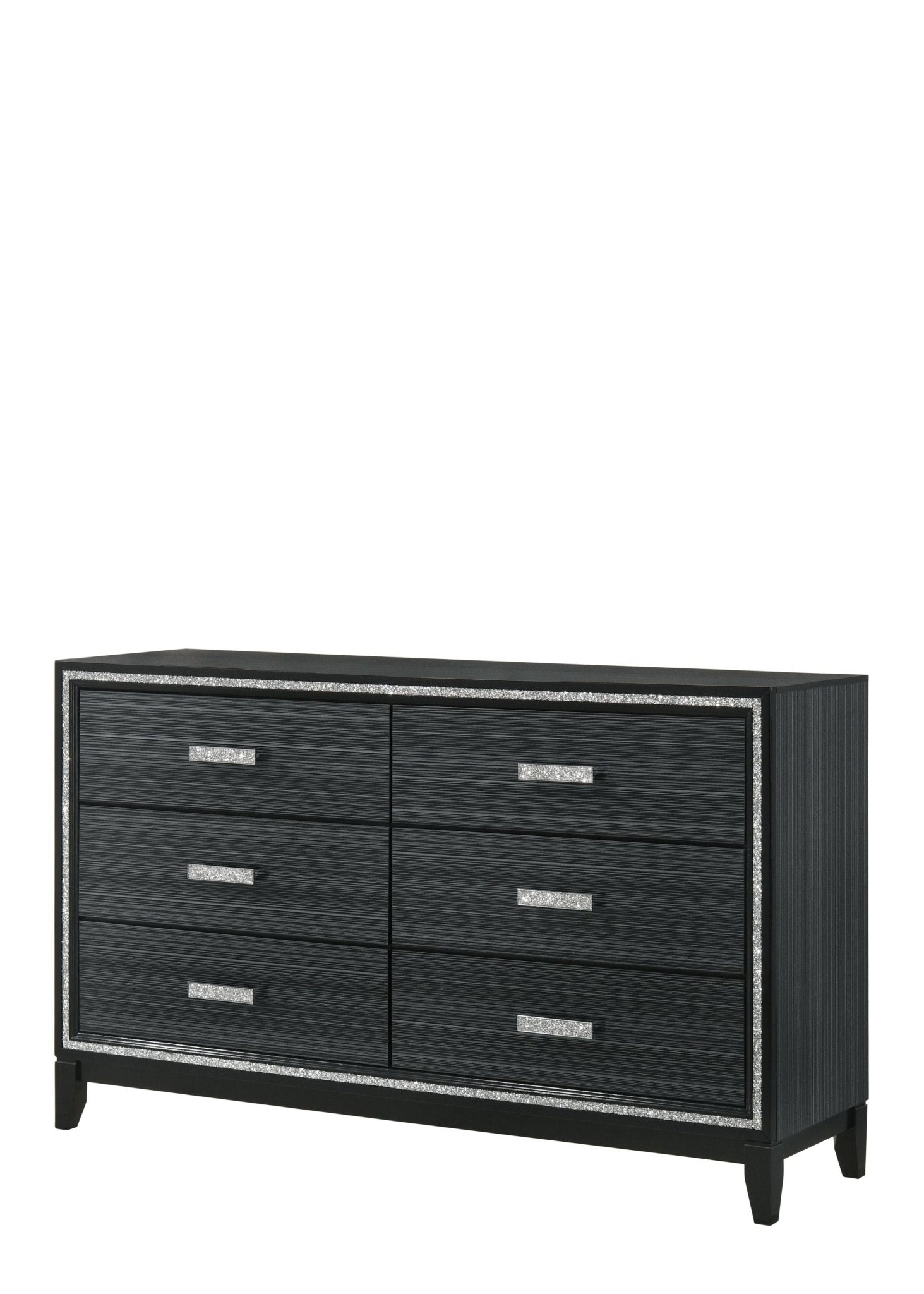 Haiden Weathered Black Finish Dresser - 1st Choice Furniture Direct