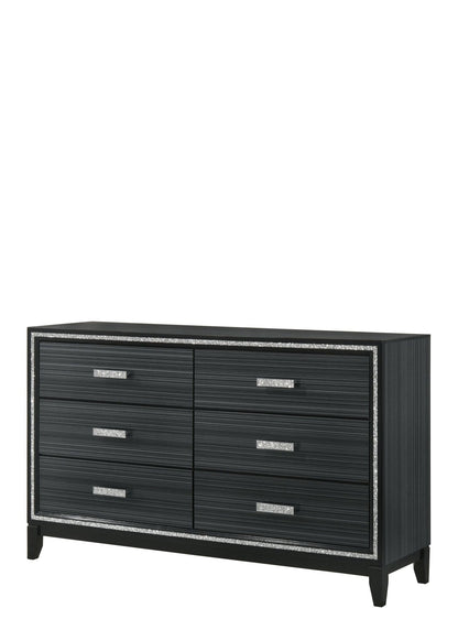Haiden Weathered Black Finish Dresser - 1st Choice Furniture Direct