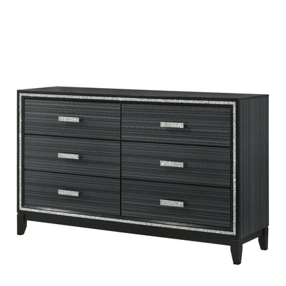 Haiden Weathered Black Finish Dresser - 1st Choice Furniture Direct