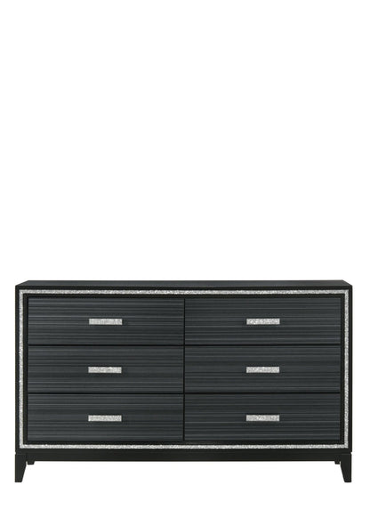 Haiden Weathered Black Finish Dresser - 1st Choice Furniture Direct