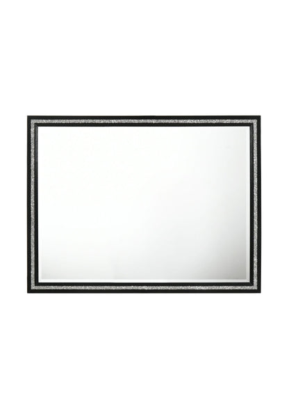 Haiden Weathered Black Finish Mirror - 1st Choice Furniture Direct
