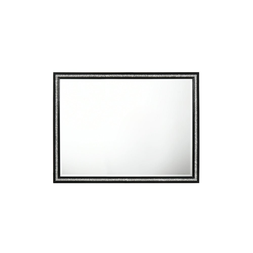 Haiden Weathered Black Finish Mirror - 1st Choice Furniture Direct