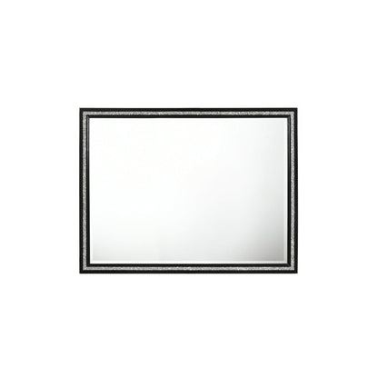 Haiden Weathered Black Finish Mirror - 1st Choice Furniture Direct